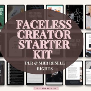 Faceless Creator Starter Kit | PLR & MRR Digital Products,