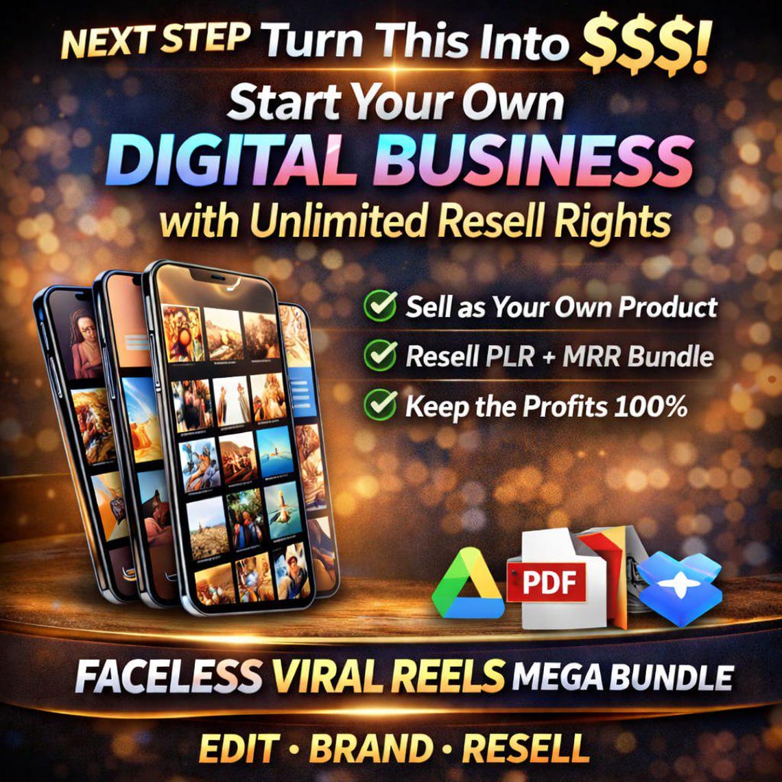 250,000+ Viral Reels Mega Bundle (PLR/MRR) | Faceless Reels Content | Instagram Reels, TikTok & YouTube Shorts - Image 5