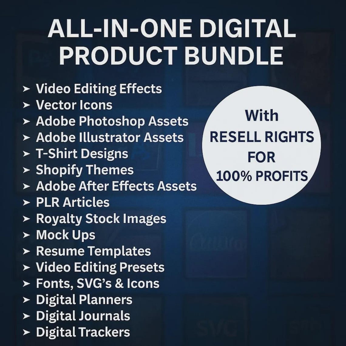 75M+ Digital Products Mega Bundle: PLR MRR, Ebooks, Templates - Image 4