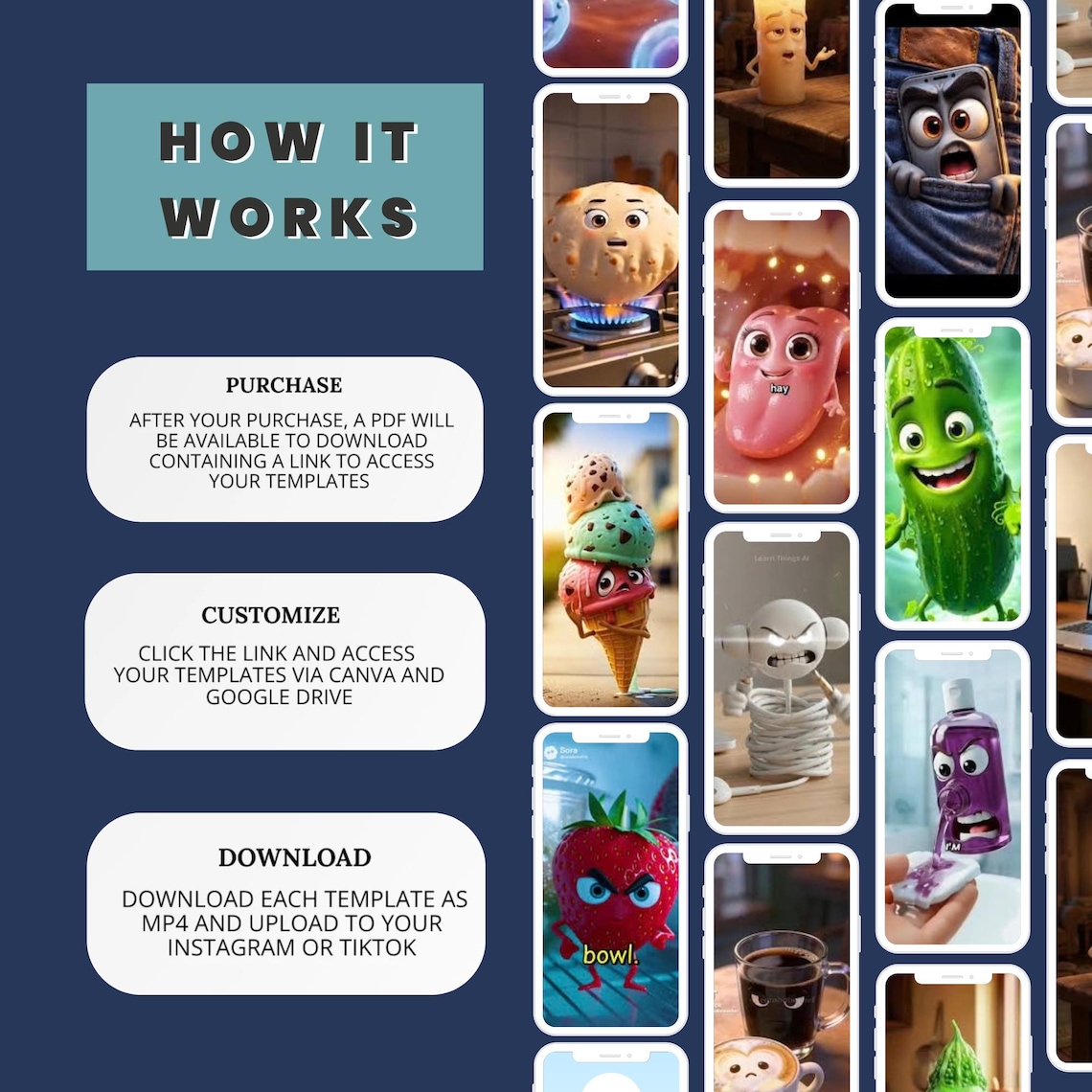 1200+ AI Talking Object Videos | Viral Reels Bundle PLR MRR - Image 3