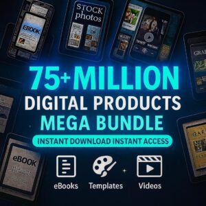 75M+ Digital Products Mega Bundle: PLR MRR, Ebooks, Templates